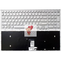 Клавиатура для ноутбука Sony VPC-EB Белая p/n: 148792871, V111678A, 550102M14-203-G