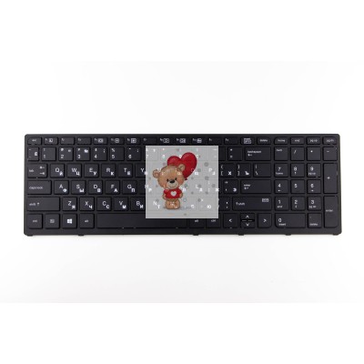 Клавиатура для HP ZBook 15 G Черная рамка, без подсветки p/n: PK131C31A05, SN7142BL