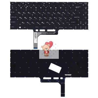 Клавиатура для MSI PS42 Черная с подсветкой p/n: NSK-FDABN, 9Z.NEVBN.A1N Клавиатура для MSI PS42 Черная с подсветкой p/n: NSK-FDABN, 9Z.NEVBN.A1N