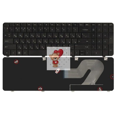 Клавиатура для HP CQ72 p/n: AX8, AEAX8700010, AEAX8700110, V112446AS1, V112478AS1, 590086-251