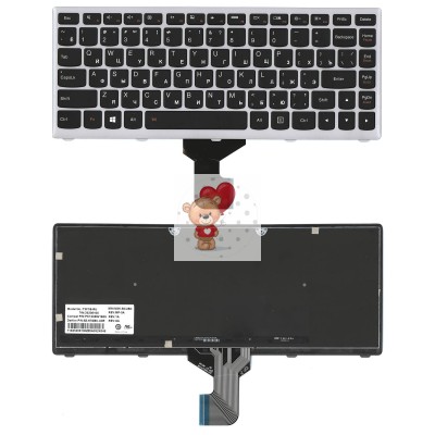 Клавиатура для ноутбука Lenovo Z400 с подсветкой p/n: 25206100, T3F1-RU, T3F1B-RU, NSK-BCUBC Клавиатура для ноутбука Lenovo Z400 с подсветкой p/n: 25206100, T3F1-RU, T3F1B-RU, NSK-BCUBC