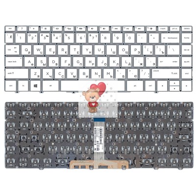 Клавиатура для HP 13-AF V2 Белая с подсветкой p/n: PK1321W1B00, SN7162BL1, SG-88710-XUA Клавиатура для HP 13-AF V2 Белая с подсветкой p/n: PK1321W1B00, SN7162BL1, SG-88710-XUA