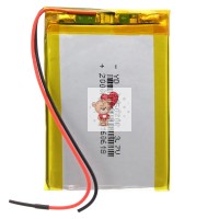 Аккумуляторная батарея универсальная 305070p 3,7v Li-Pol 2000 mAh 3*50*70 mm