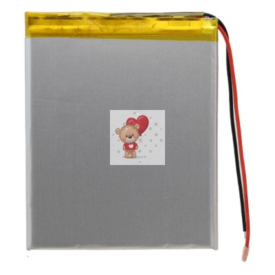 Аккумуляторная батарея универсальная 357080p 3,7v Li-Pol 3000 mAh 3.5*70*80 mm