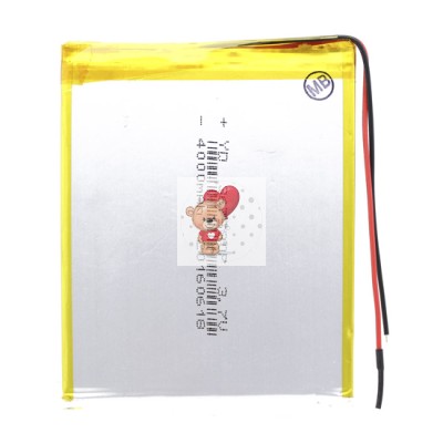Аккумуляторная батарея универсальная 367590p 3,7v Li-Pol 4000 mAh 3.6*75*90 mm