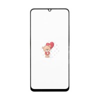 Стекло модуля для Realme Note 60x в сборе с OCA пленкой Черный - OR (Mitsubishi)