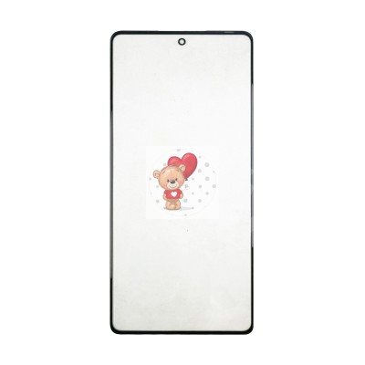 Стекло модуля для Tecno Camon 30 4G в сборе с OCA пленкой Черный - OR (Mitsubishi)