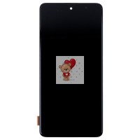 Дисплей для Samsung A515F Galaxy A51 модуль (черный) - (OLED) (O - вырез камеры)