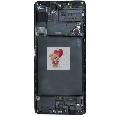 Дисплей для Samsung A715F Galaxy A71 модуль Черный - OR (SP)