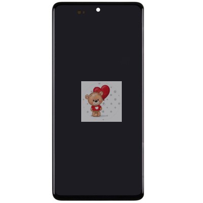 Дисплей для Samsung A715F Galaxy A71 модуль Черный - OR (SP)