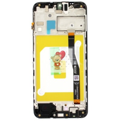 Дисплей для Samsung M205F Galaxy M20 модуль Черный - OR (SP)